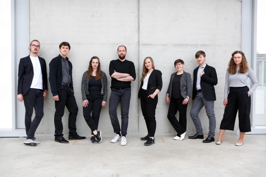 Chor, Ensemble, Gesang, Hochschule für Musik Theater und Medien, Kirchenmusik, Klassikchor, Konzerte, Künstlerfotos, Musikhochschule Hannover, Portraitfoto, Pressefoto, Vokalensemble, Voktett Hannover, klassik